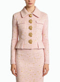 Women's Elegant Button-front Short Coat