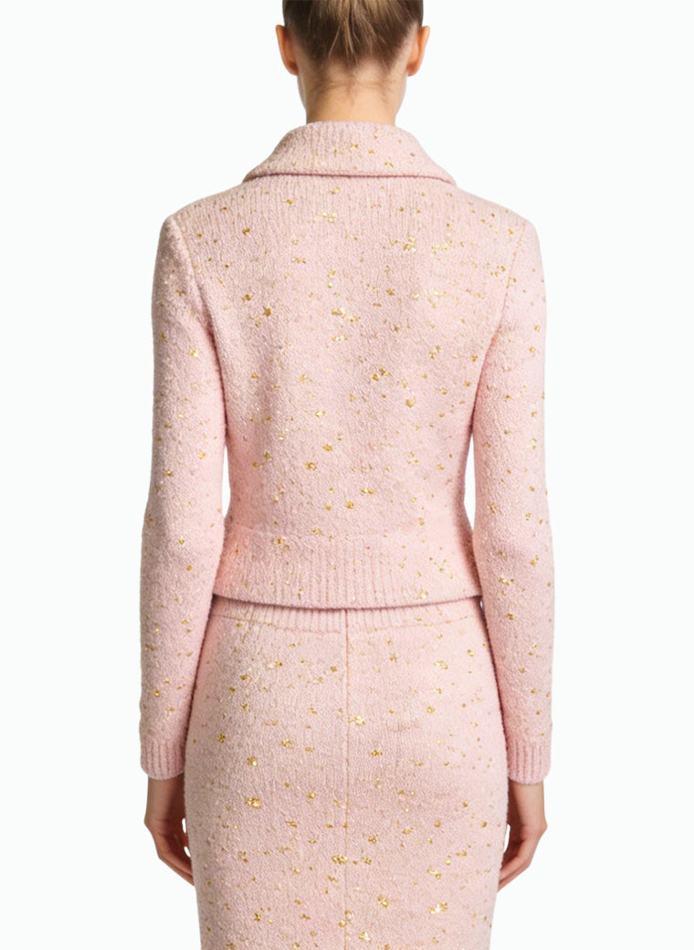 Women's Elegant Button-front Short Coat