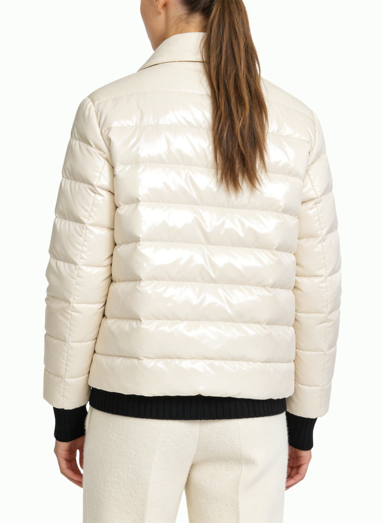 Women's Wrap-front Quilted Short Coat