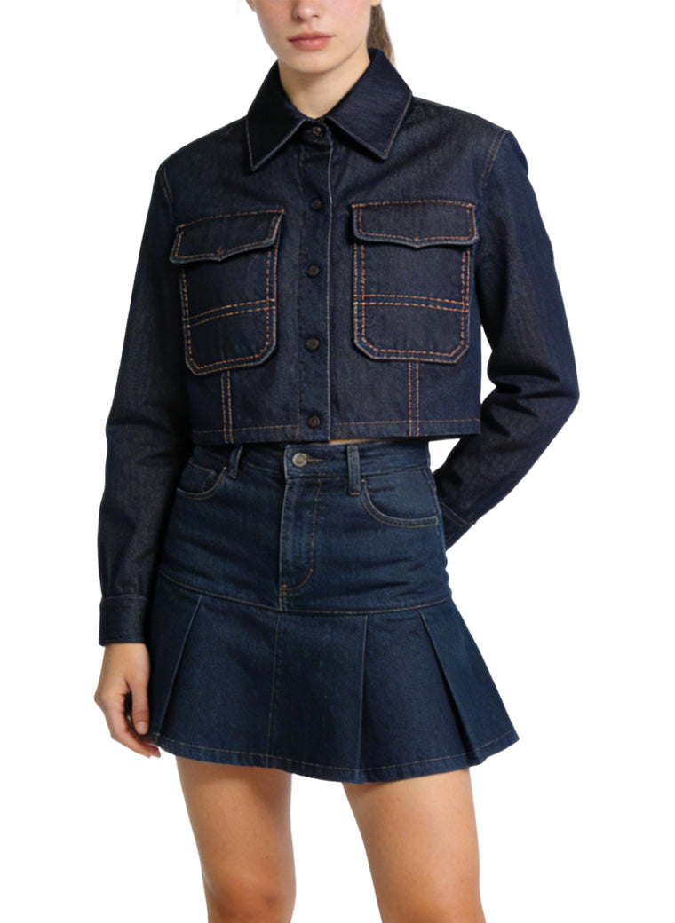 Women's Utility Pocket Short Coat
