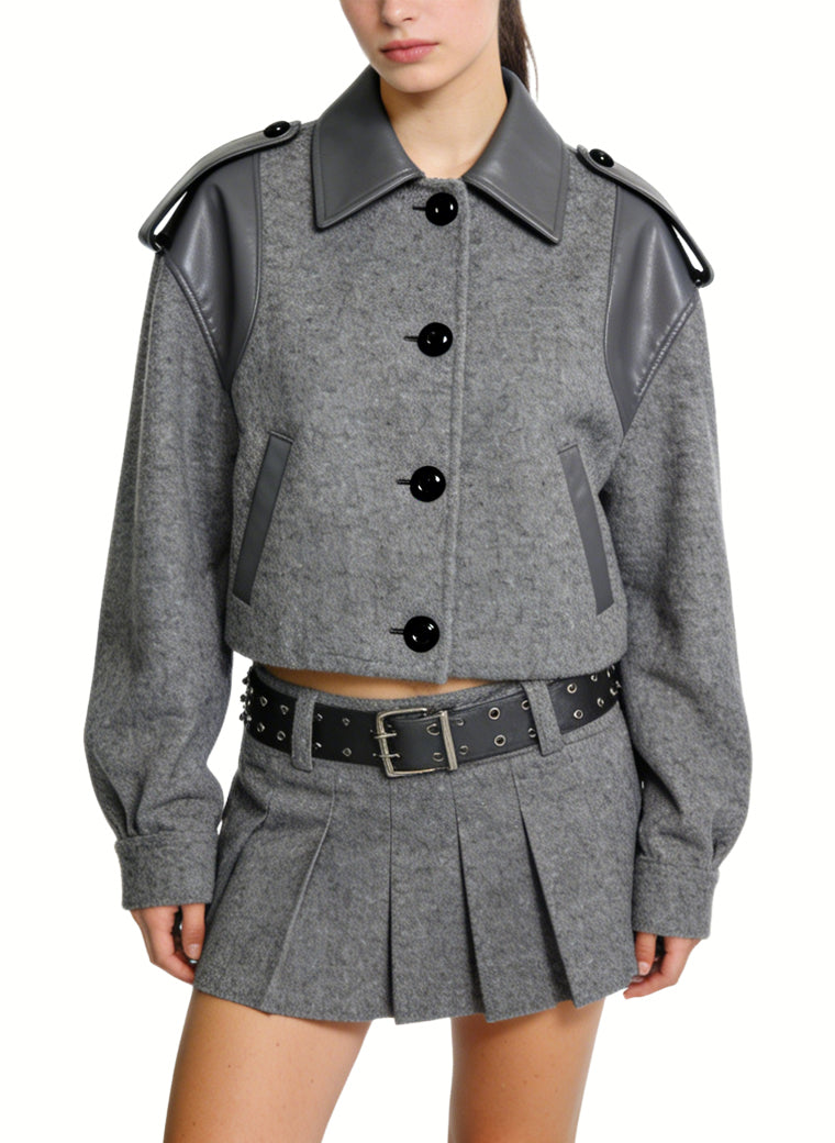 Women's Fashionable Lapel-collar Short Coat