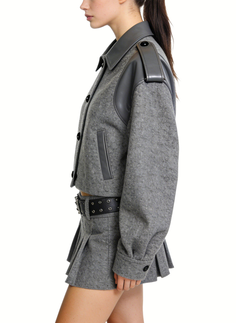 Women's Fashionable Lapel-collar Short Coat