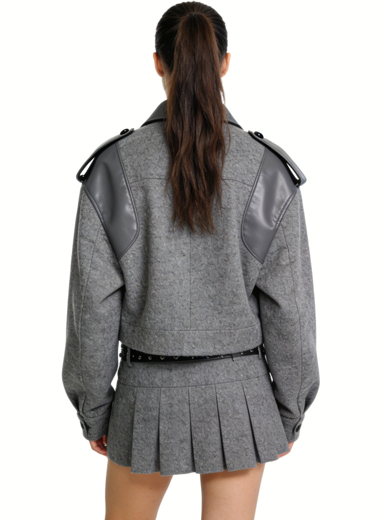 Women's Fashionable Lapel-collar Short Coat