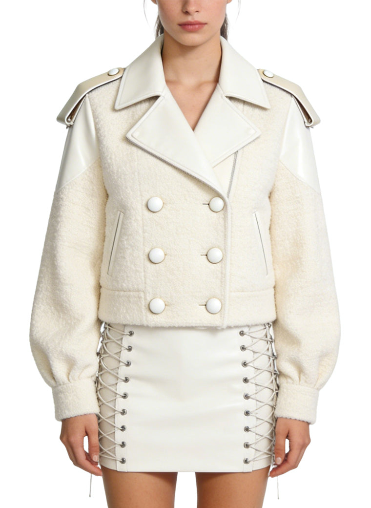 Women's Minimalist Epaulet-detail Coat