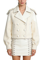 Women's Minimalist Epaulet-detail Coat