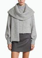 Women's Scarf-collar Short Coat