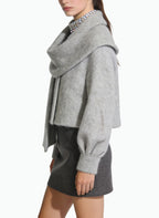 Women's Scarf-collar Short Coat