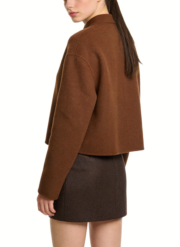 Women's Retro Button-front Short Coat