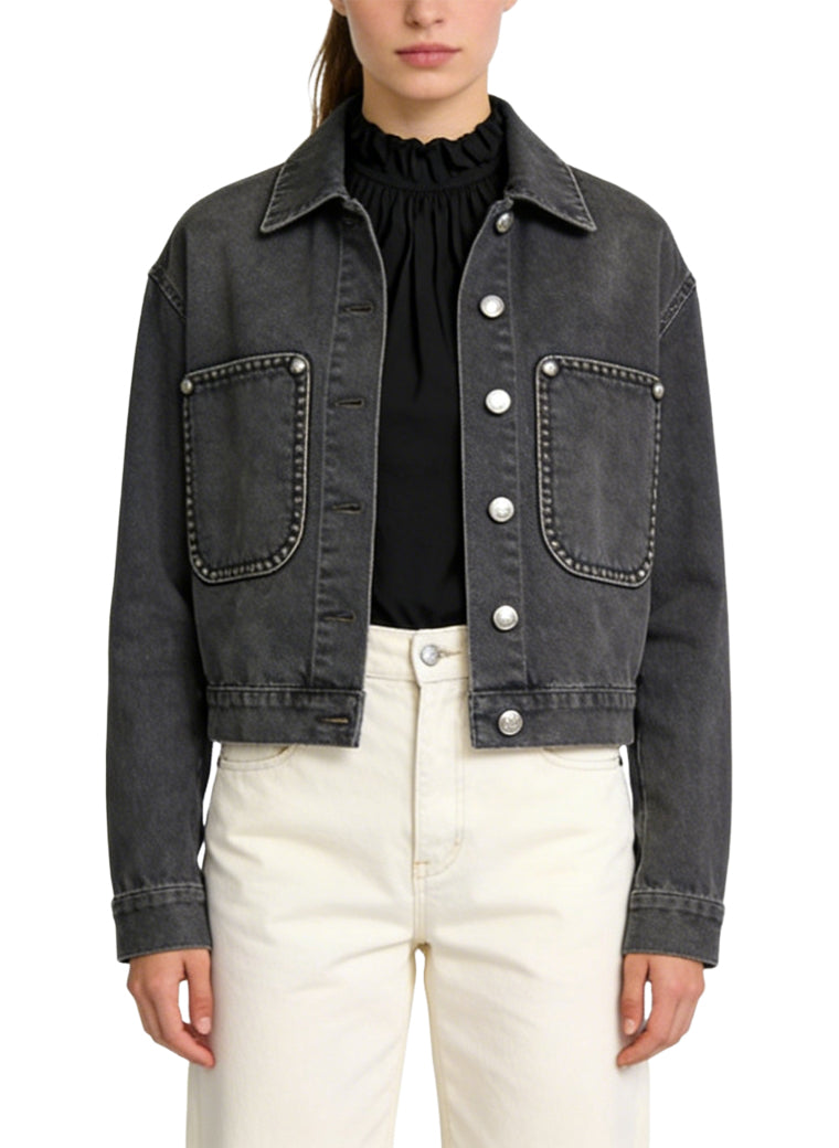 Women's Button-front Denim Coat