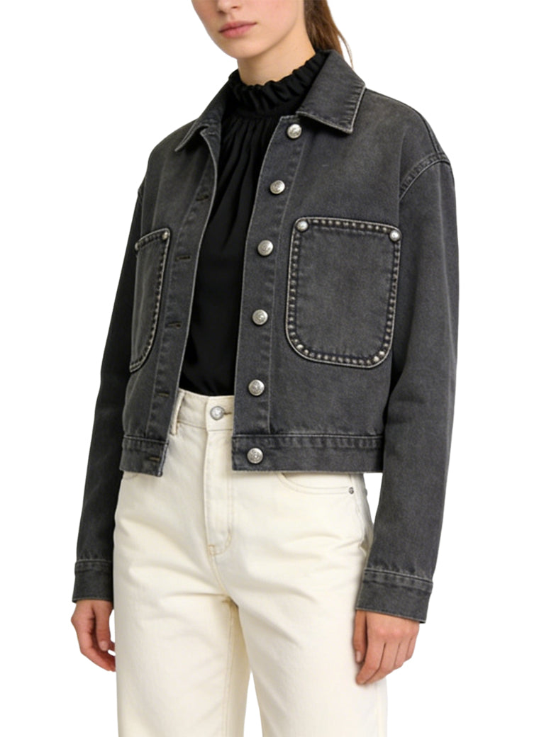 Women's Button-front Denim Coat