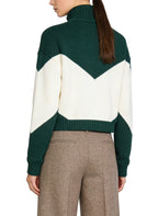Women's Color-block Zip-up Track Coat