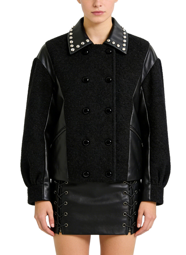 Women's Studded-detail Short Coat