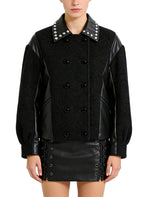 Women's Studded-detail Short Coat