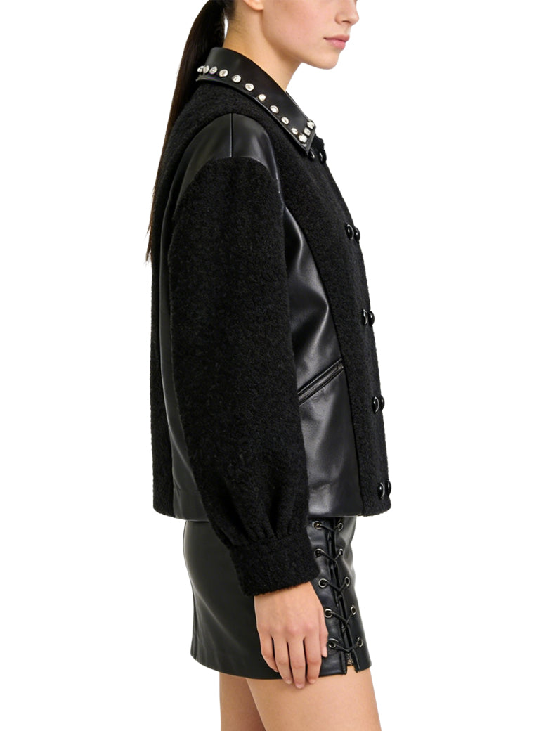 Women's Studded-detail Short Coat
