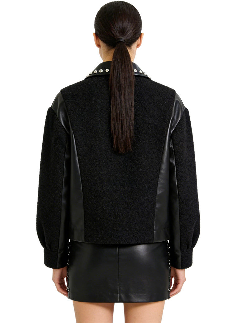Women's Studded-detail Short Coat