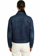Women's Utility Pocket Denim Button-front Coat