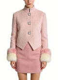 Women's Elegant Tailored Button-front Coat