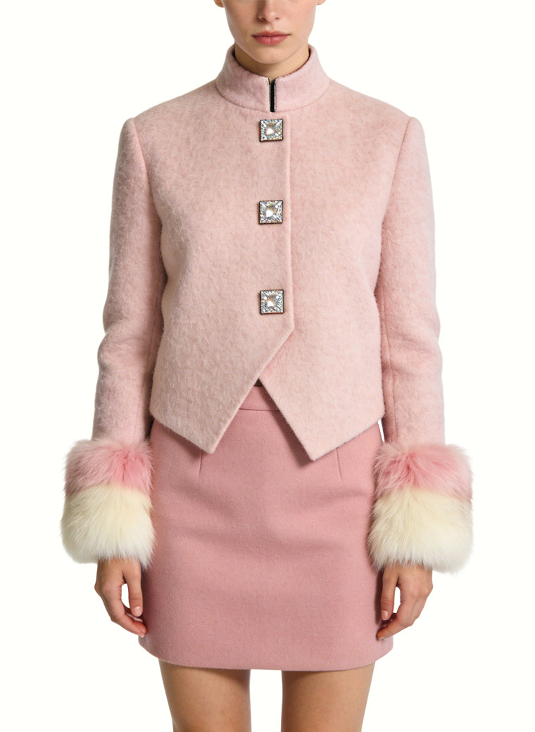 Women's Elegant Tailored Button-front Coat