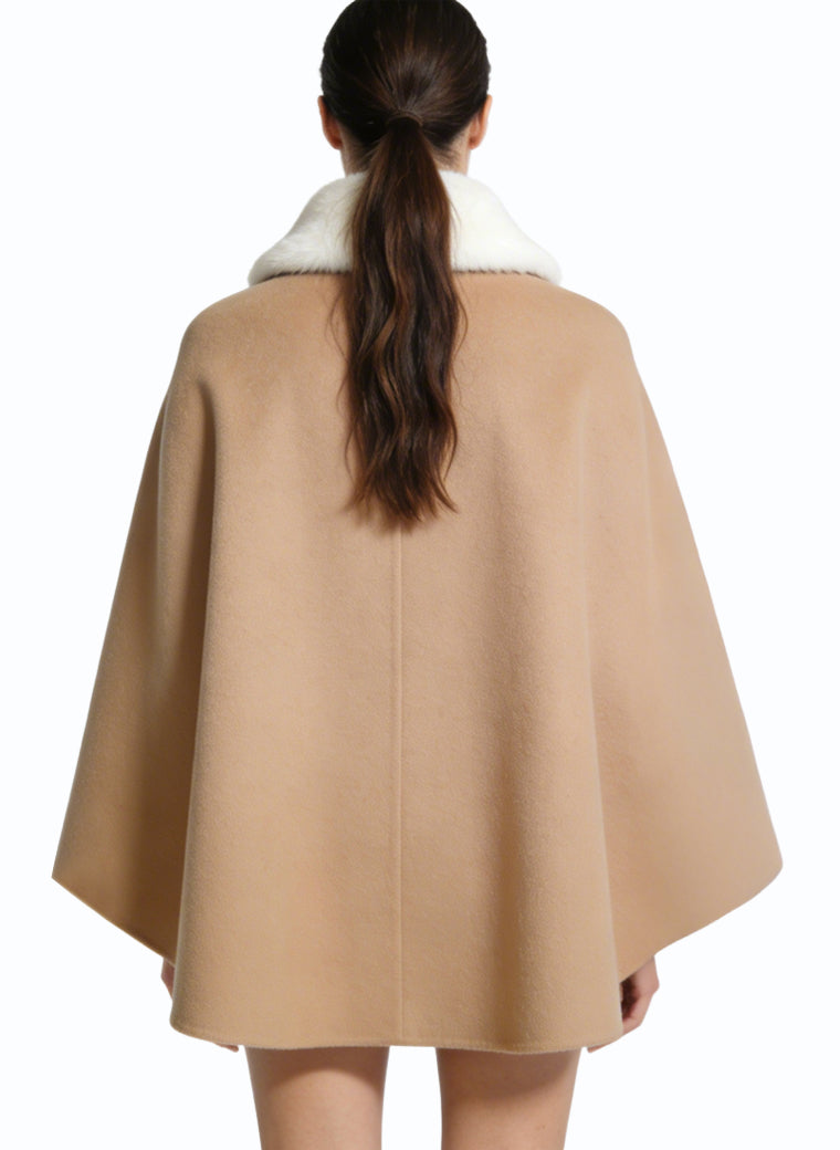 Women's Bow-collar Wrap-front Short Coat