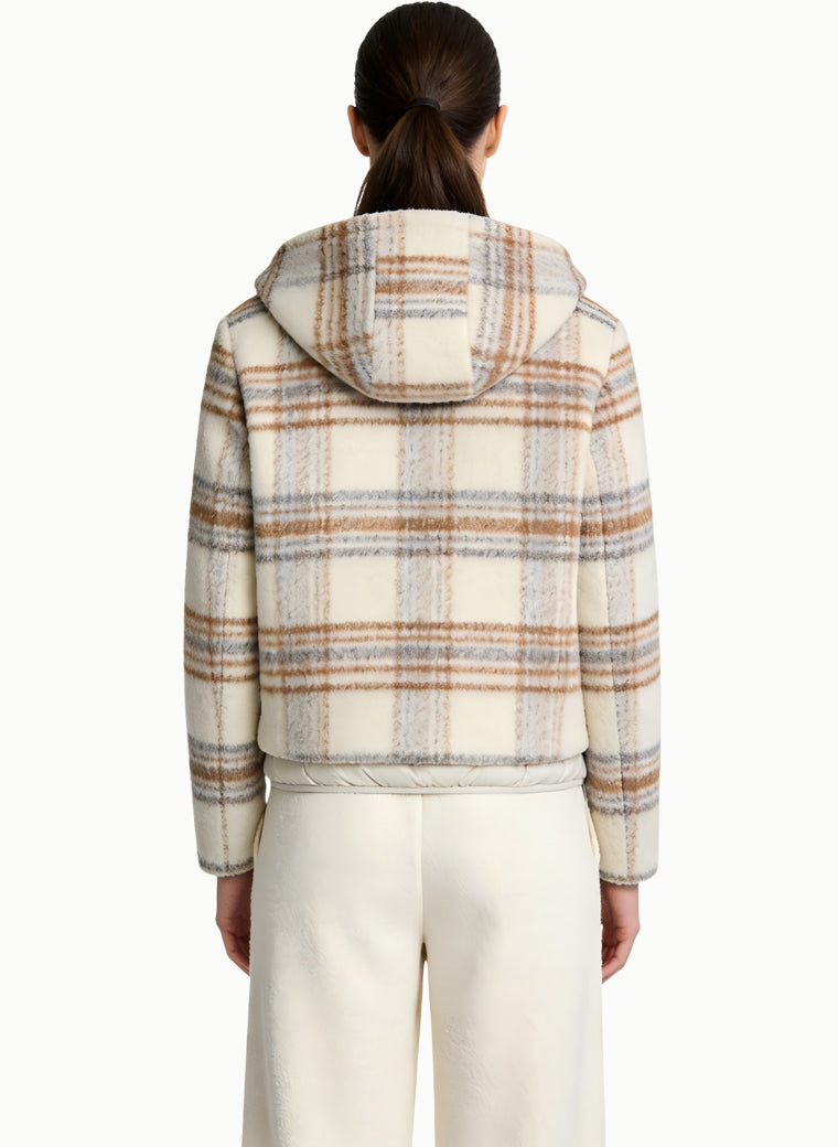 Women's Plaid Pattern Short Coat