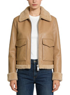 Women's Lapel-collar Utility Pocket Short Coat