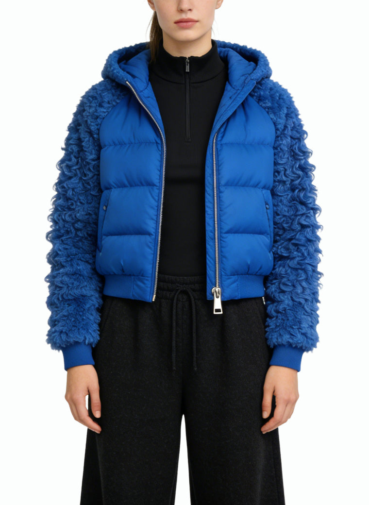 Women's Fashionable Quilted Zip-up Coat