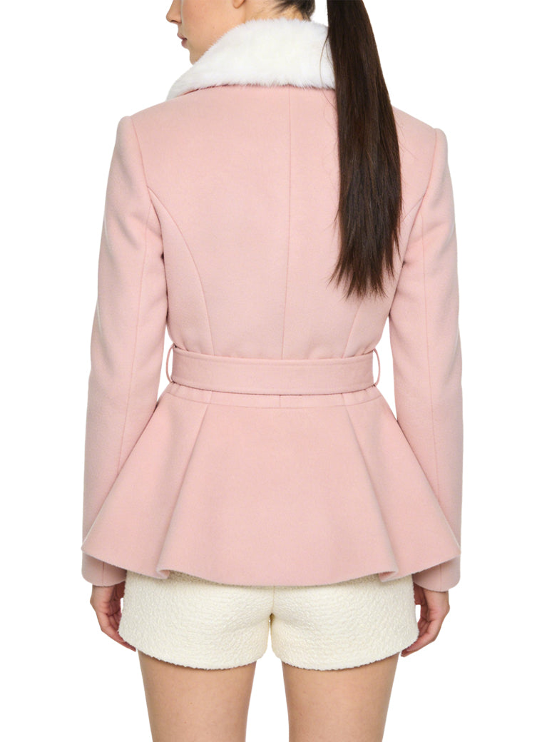 Women's Belted Waist Tailored Coat