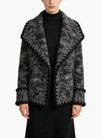 Women's High Fashion Lapel Open-front Coat