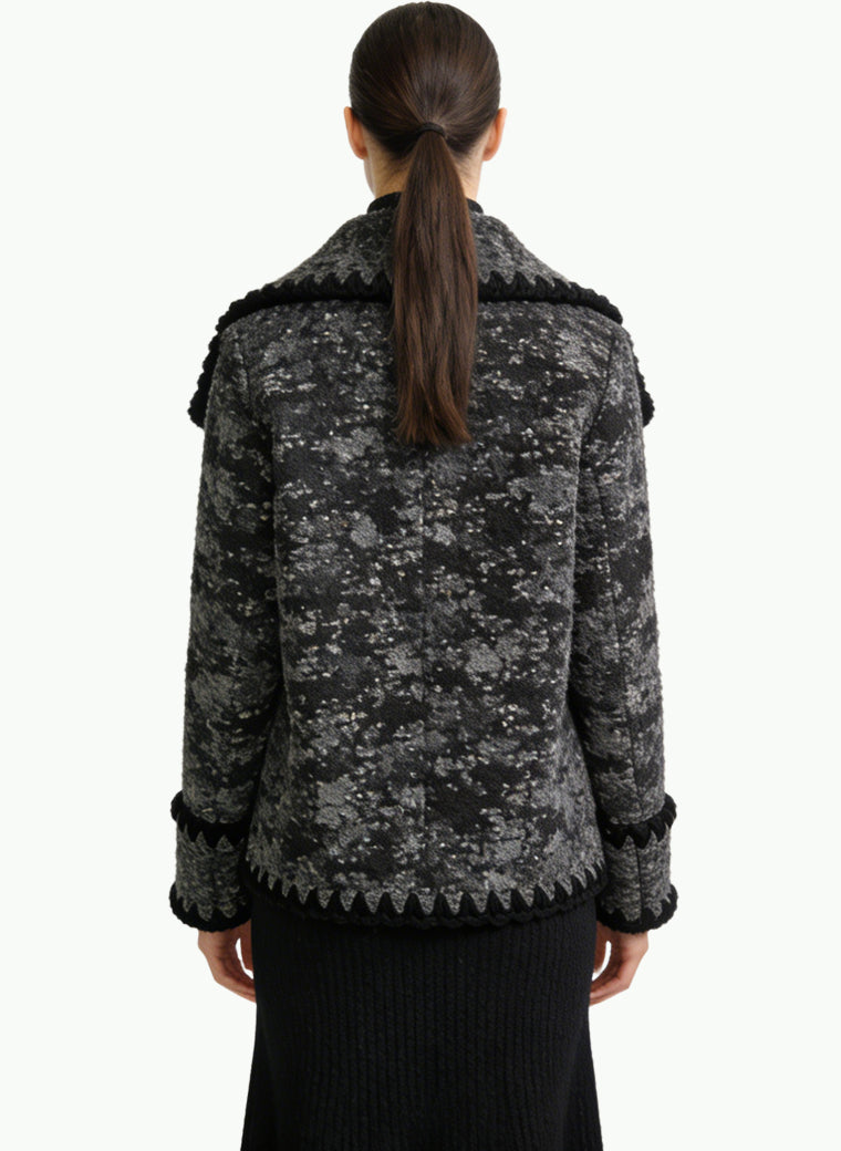 Women's High Fashion Lapel Open-front Coat