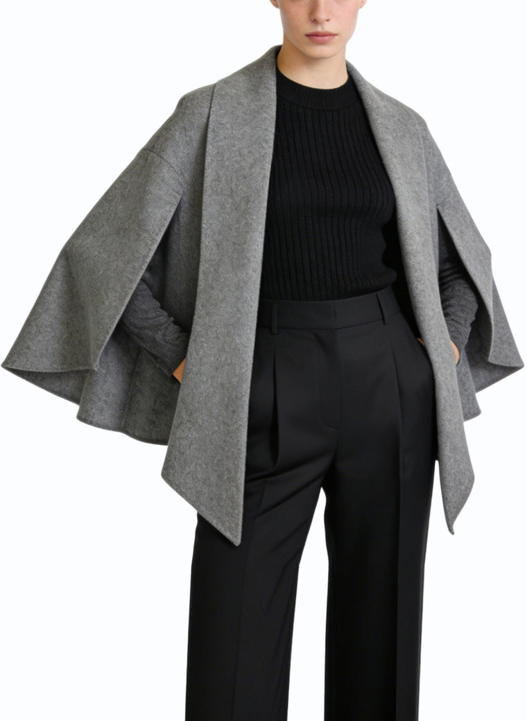Women's Fashionable Cape-style Open-front Coat