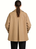Women's Double-breasted Lapel Trench-style Coat