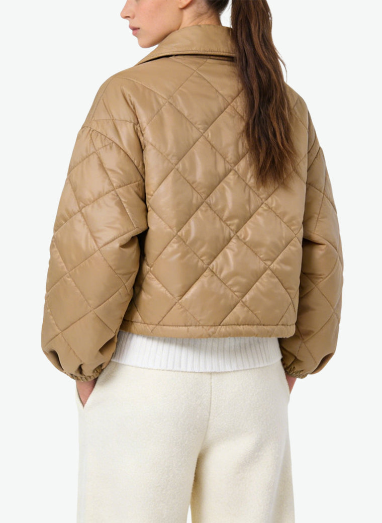 Women's Pocket-detail Utility-style Short Coat