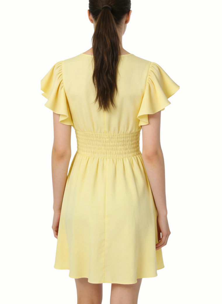 Round Neck Women's Gentle and Fresh Vacation Style Dress