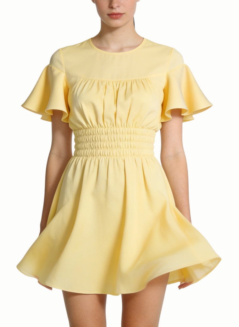 Round Neck Women's Gentle and Fresh Vacation Style Dress