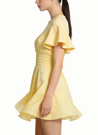 Round Neck Women's Gentle and Fresh Vacation Style Dress