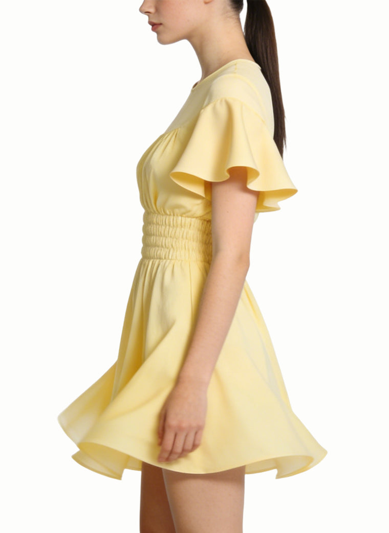 Round Neck Women's Gentle and Fresh Vacation Style Dress