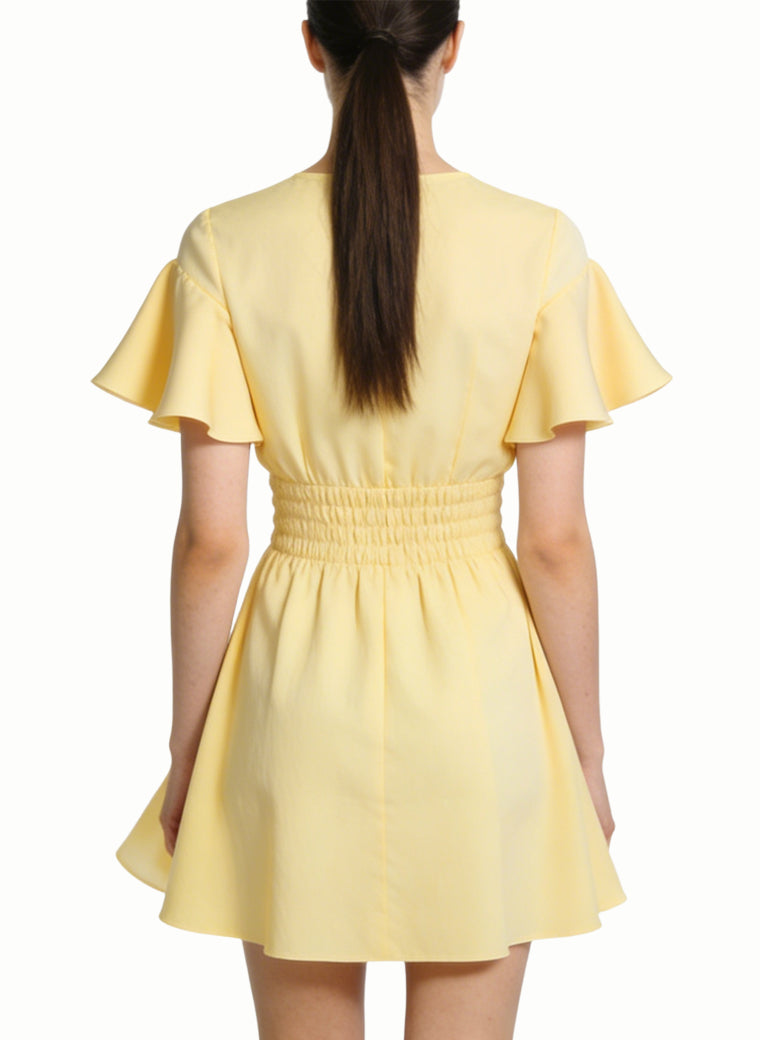 Round Neck Women's Gentle and Fresh Vacation Style Dress