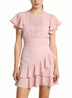 Round Neck Women's Gentle Date Style Dress