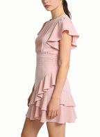 Round Neck Women's Gentle Date Style Dress