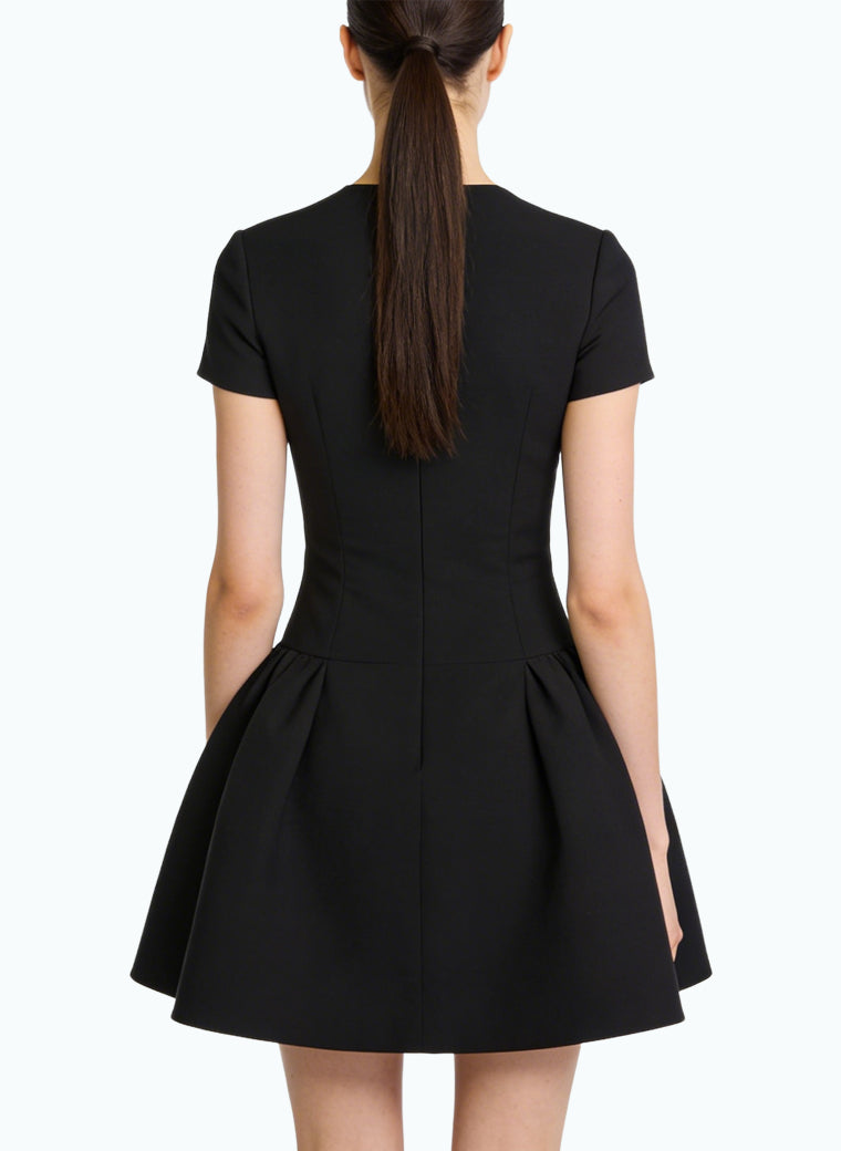 Round Neck A-Line Skirt Sweet and Cool Style Dress