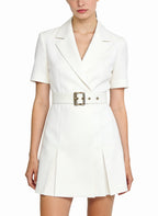 A-Line Skirt Retro Preppy Style Dress