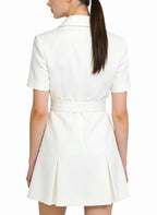 A-Line Skirt Retro Preppy Style Dress