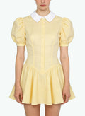 Peter Pan Collar A-Line Skirt Preppy Style Dress