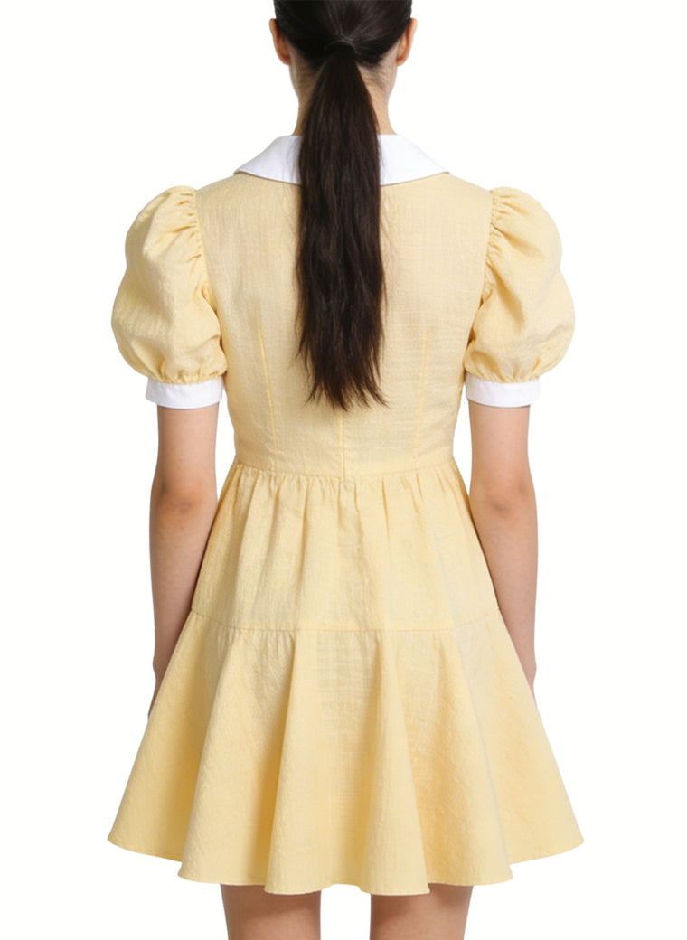 Puff Sleeve Gentle and Fresh Style Dress