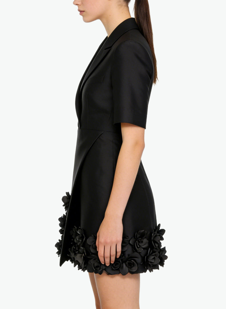 Suit Lapel Short Sleeve Commuter Dress