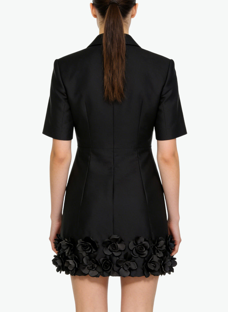 Suit Lapel Short Sleeve Commuter Dress