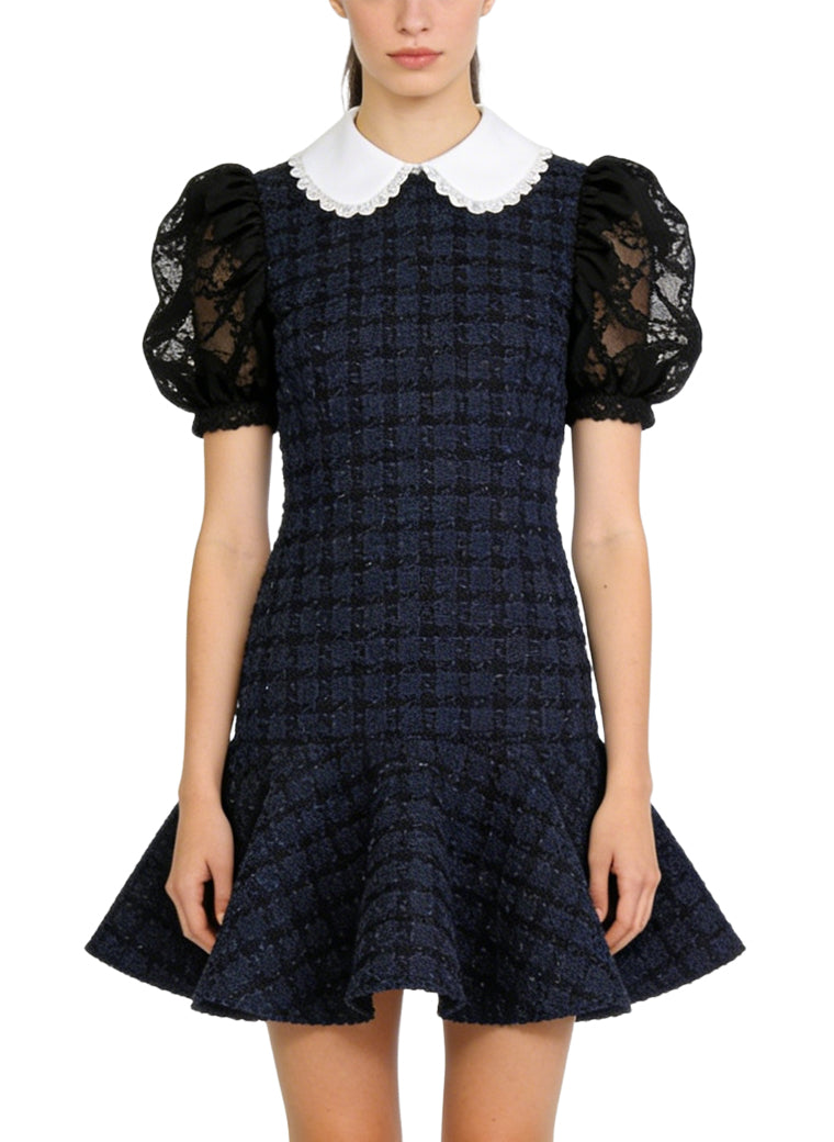 Peter Pan Collar Chanel Style Elegant Dress