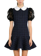 Peter Pan Collar Chanel Style Elegant Dress