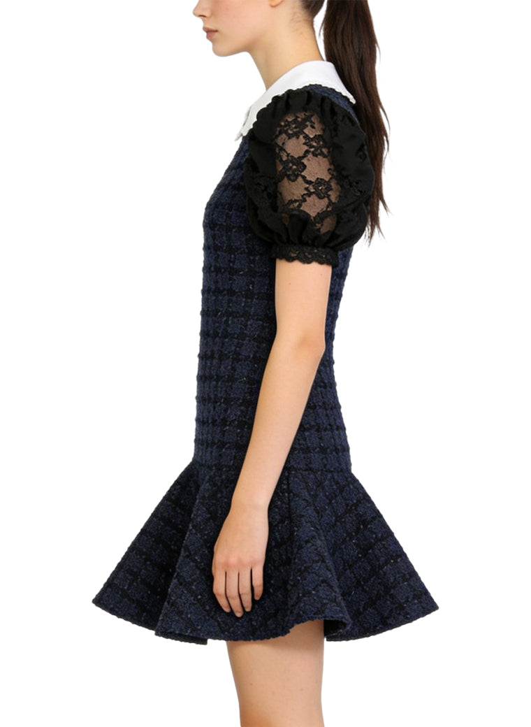 Peter Pan Collar Chanel Style Elegant Dress