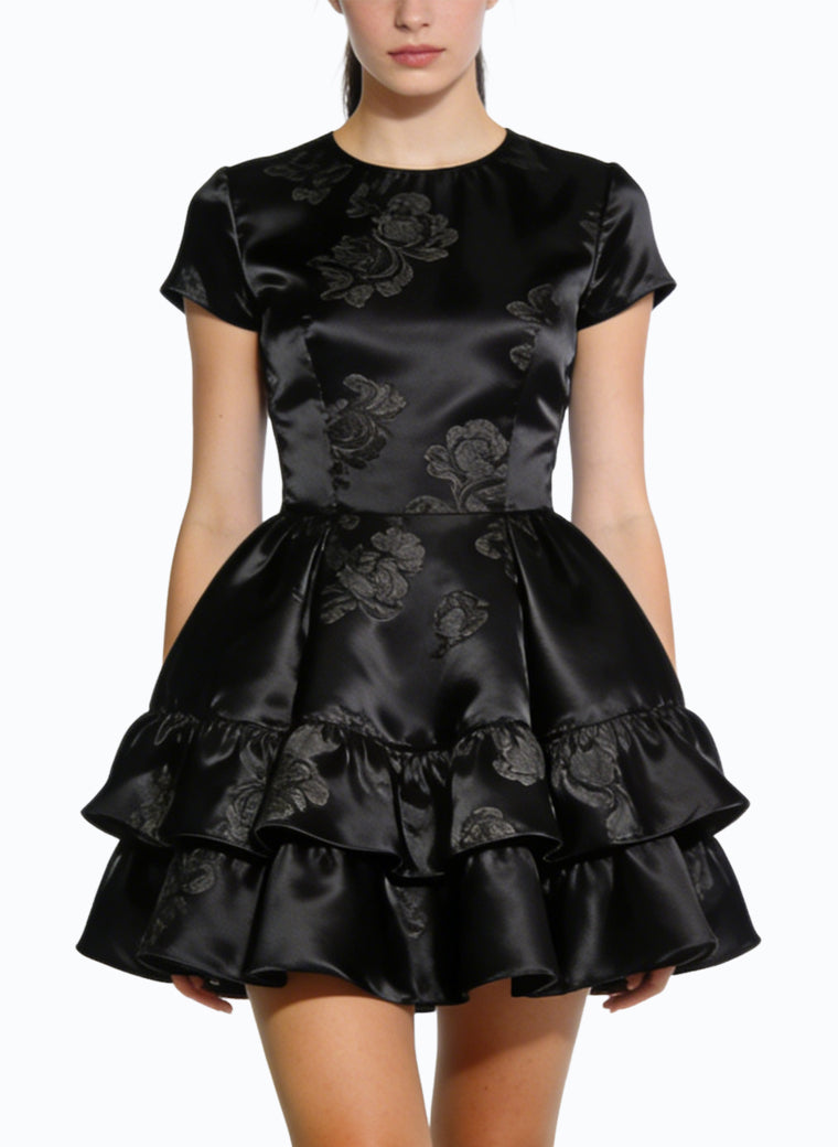 Retro Jacquard Elegant Dress for Women